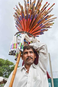 Flute seller in Lahore